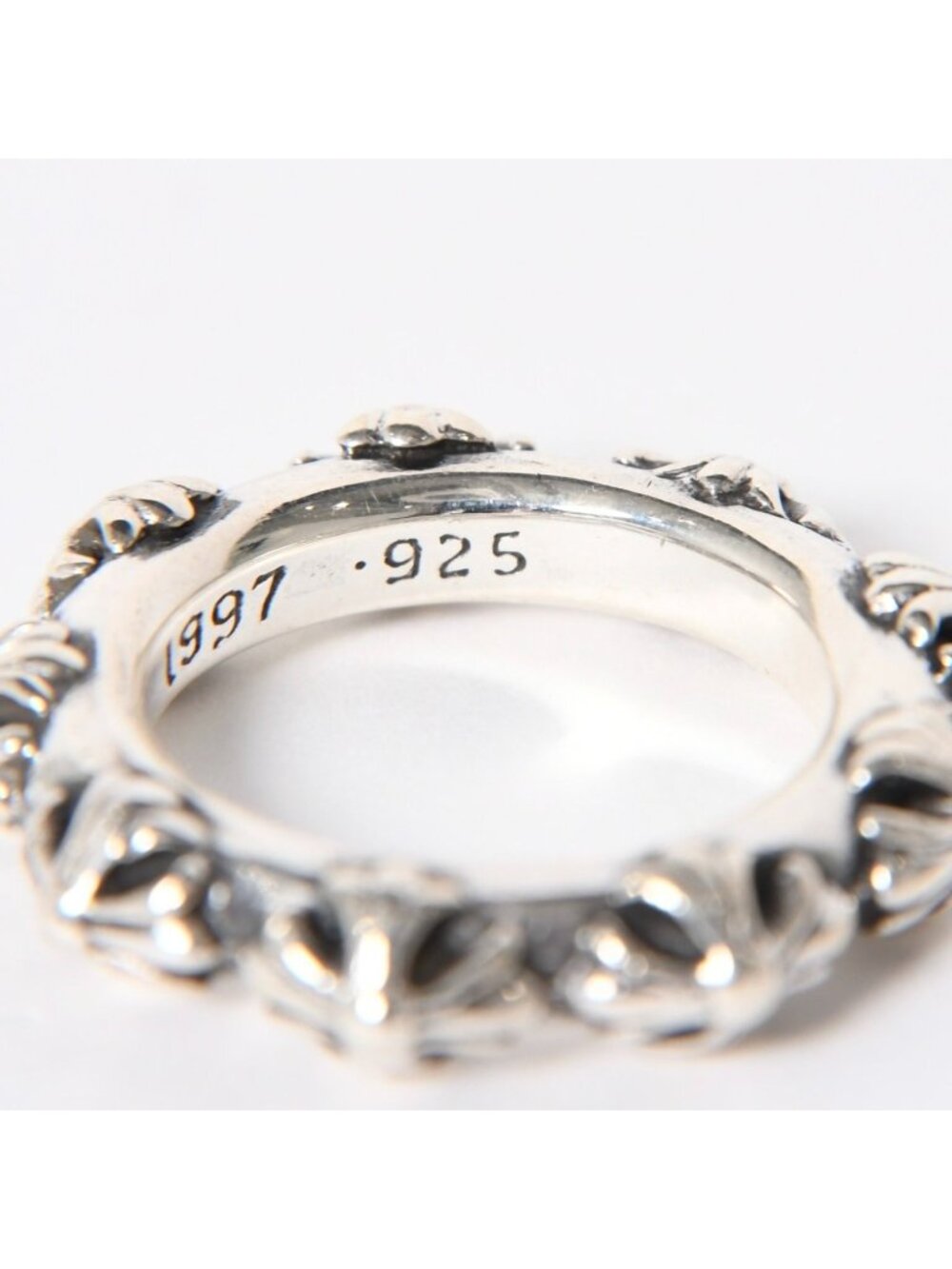 Chrome Hearts Cross Band Ring 925 Sterling Silver - Picture 6 of 7